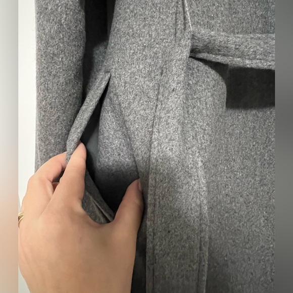 Size M RW Wool Wrap Coat - Picture 6 of 8